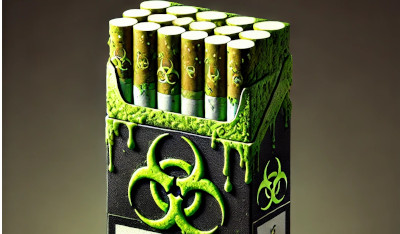 pack of cigarrets toxic apearing