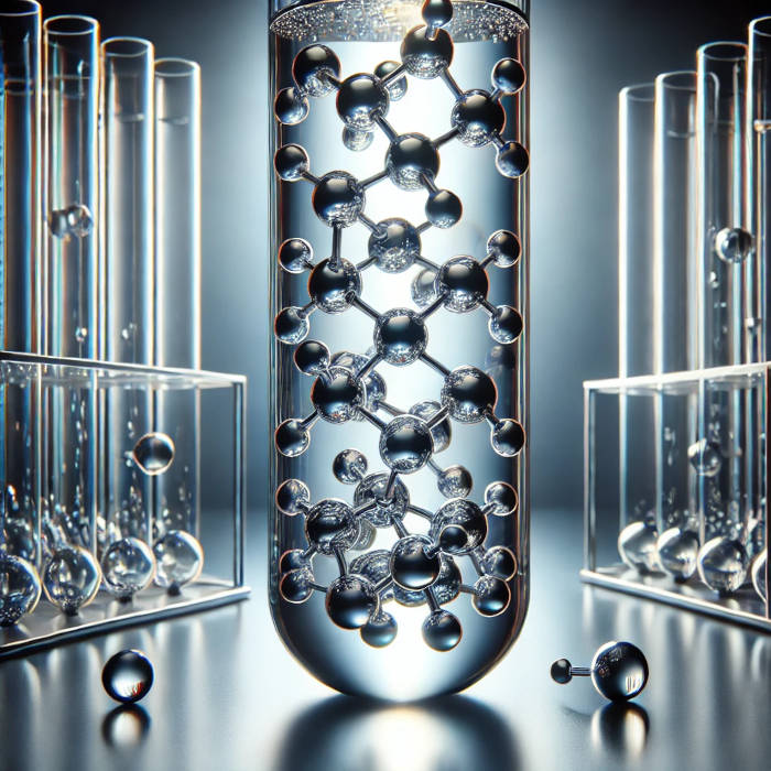 molecule latice in a test tube